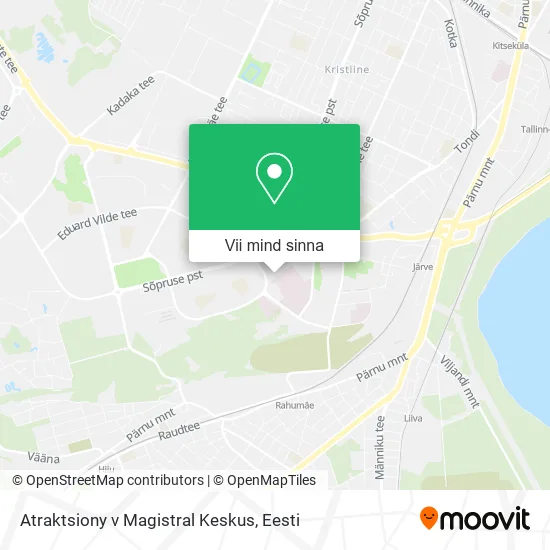 Atraktsiony v Magistral Keskus kaart