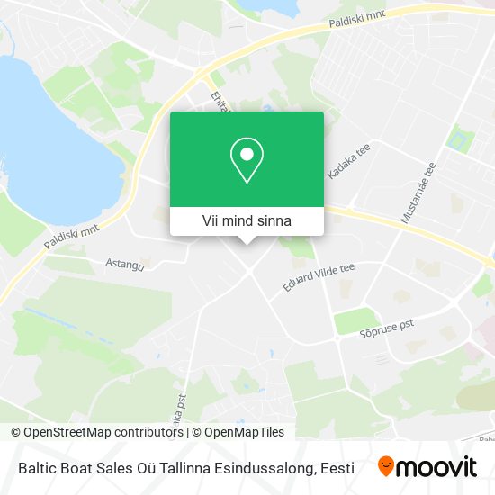 Baltic Boat Sales Oü Tallinna Esindussalong kaart