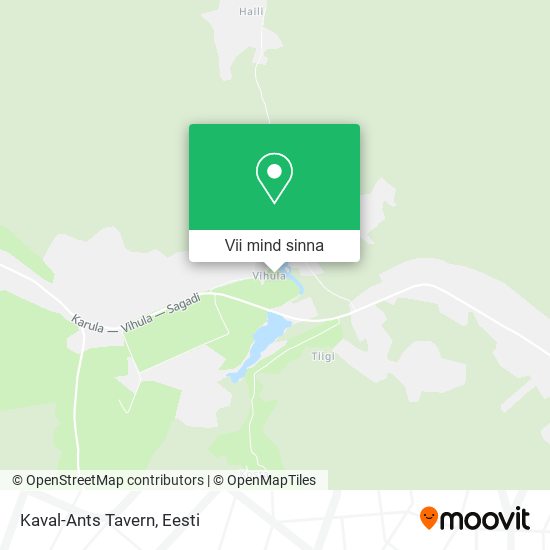 Kaval-Ants Tavern kaart