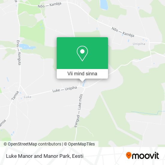 Luke Manor and Manor Park kaart