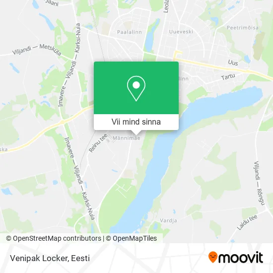 Venipak Locker kaart