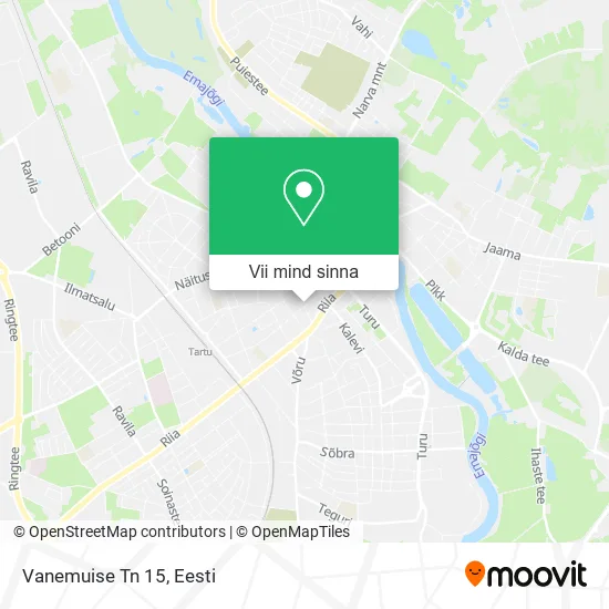 Vanemuise Tn 15 kaart