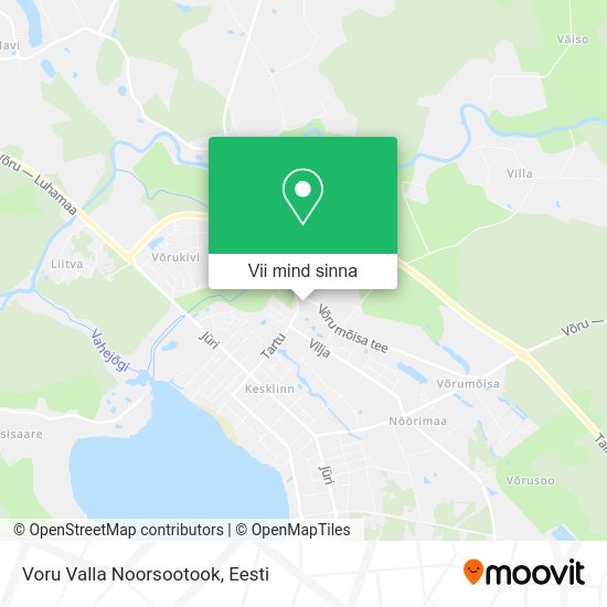 Voru Valla Noorsootook kaart