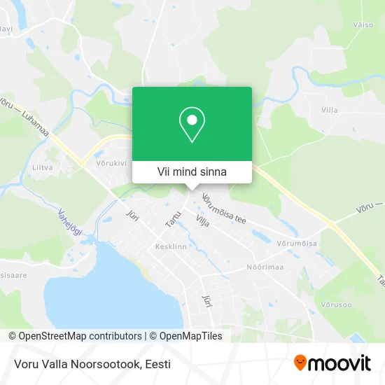 Voru Valla Noorsootook kaart
