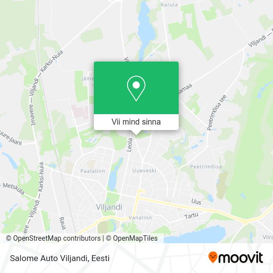 Salome Auto Viljandi kaart