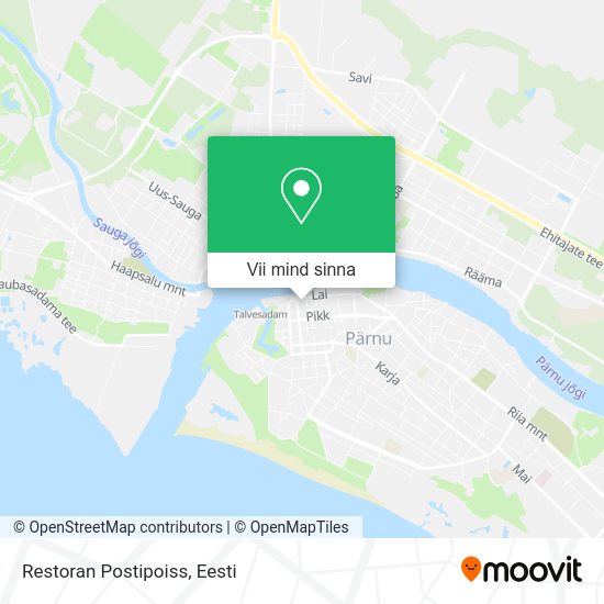 Restoran Postipoiss kaart