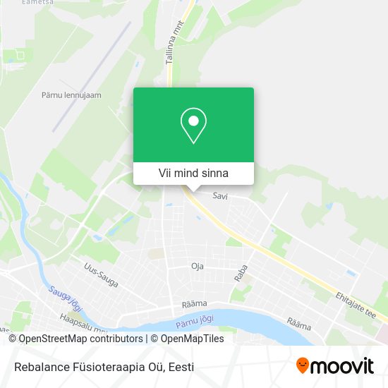 Rebalance Füsioteraapia Oü kaart