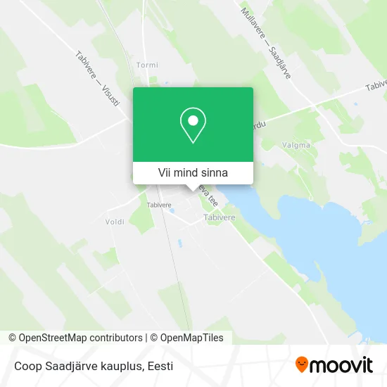 Coop Saadjärve kauplus kaart