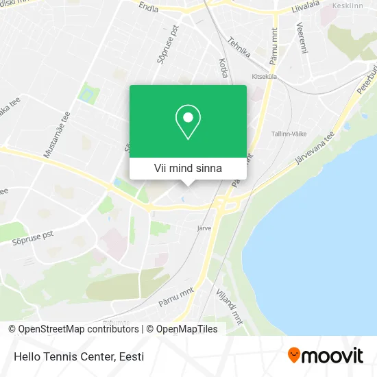 Hello Tennis Center kaart