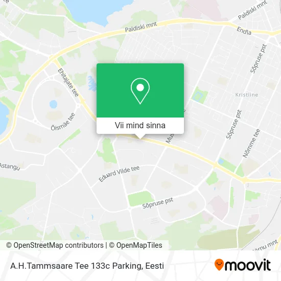 A.H.Tammsaare Tee 133c Parking kaart