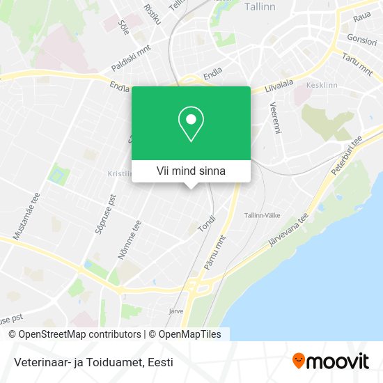 Veterinaar- ja Toiduamet kaart