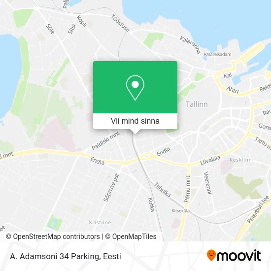 A. Adamsoni 34 Parking kaart
