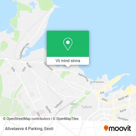 Allvelaeva 4 Parking kaart