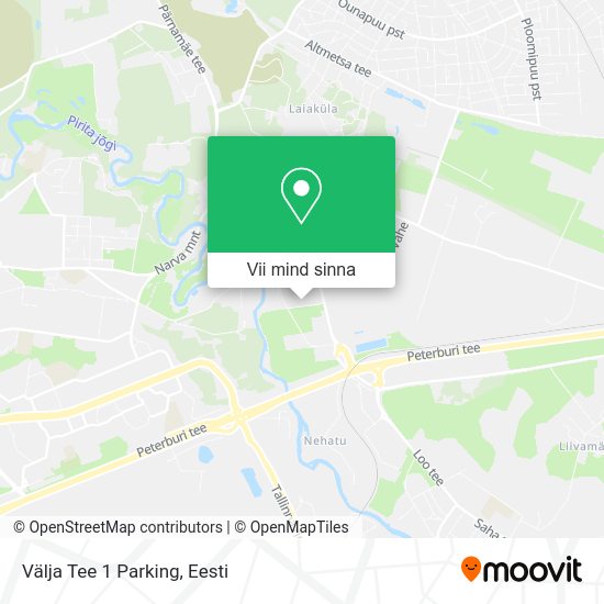Välja Tee 1 Parking kaart