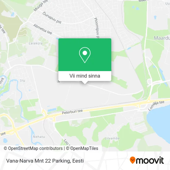 Vana-Narva Mnt 22 Parking kaart