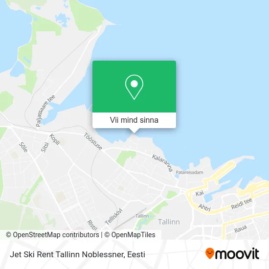 Jet Ski Rent Tallinn Noblessner kaart