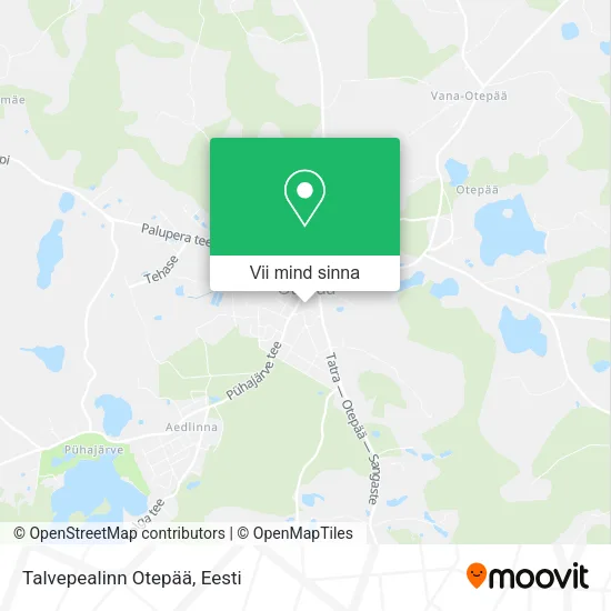 Talvepealinn Otepää kaart