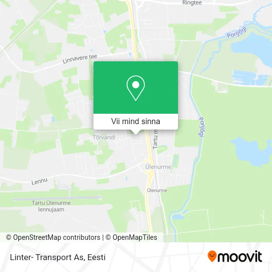 Linter- Transport As kaart