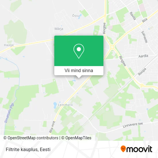 Filtrite kauplus kaart
