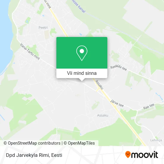 Dpd Jarvekyla Rimi kaart