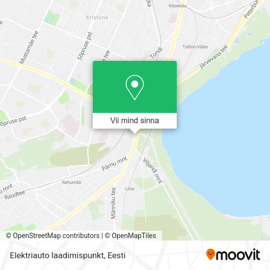 Elektriauto laadimispunkt kaart