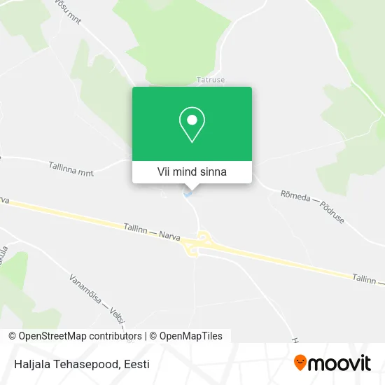 Haljala Tehasepood kaart