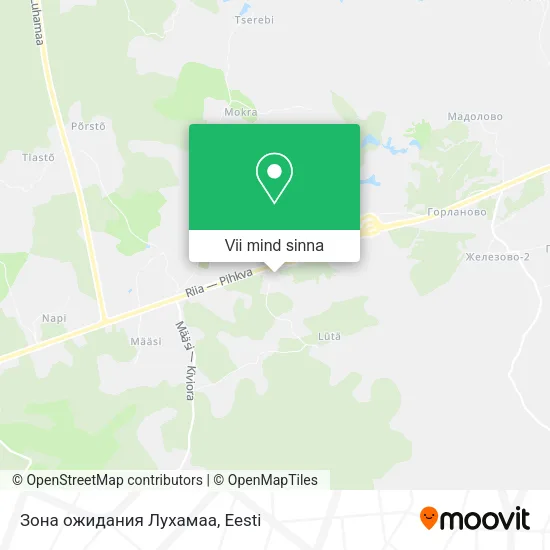 Зона ожидания Лухамаа kaart