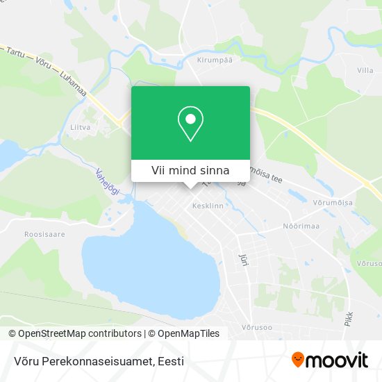 Võru Perekonnaseisuamet kaart