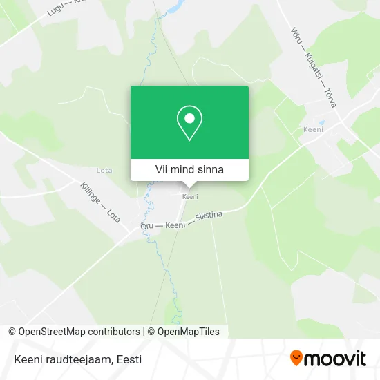 Keeni raudteejaam kaart