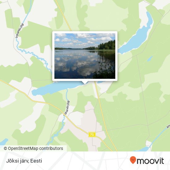 Jõksi järv kaart