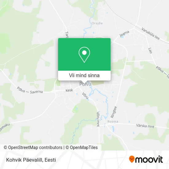 Kohvik Päevalill kaart