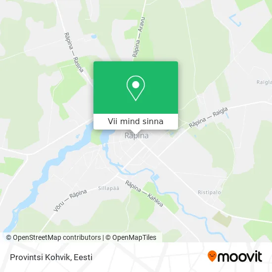 Provintsi Kohvik kaart