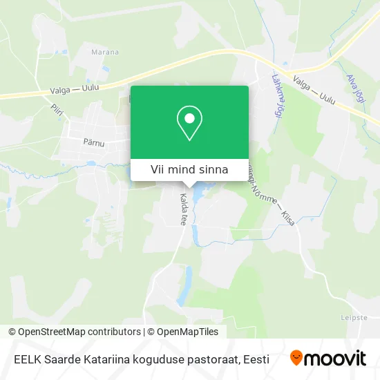 EELK Saarde Katariina koguduse pastoraat kaart