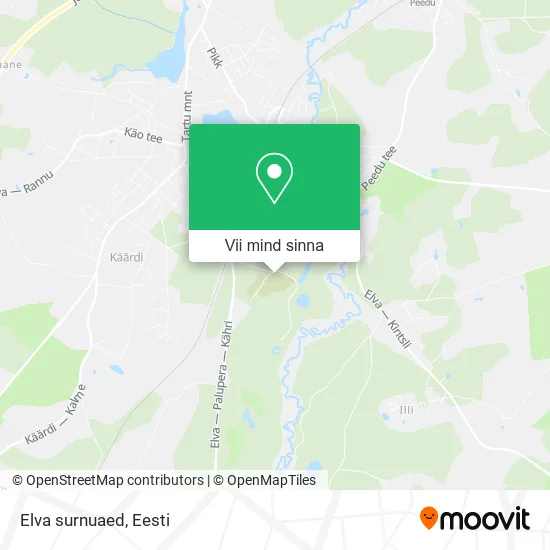 Elva surnuaed kaart