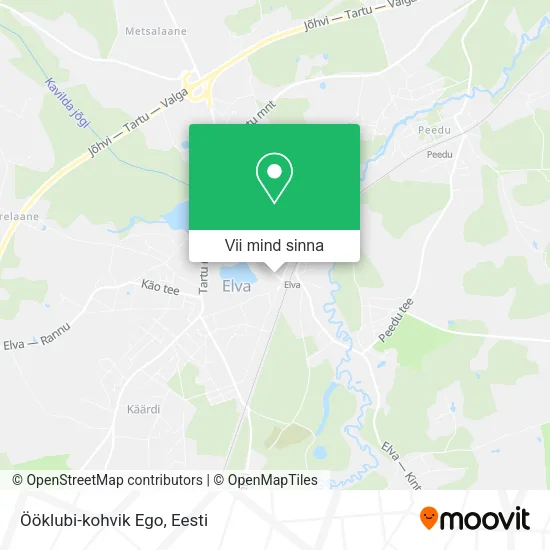 Ööklubi-kohvik Ego kaart