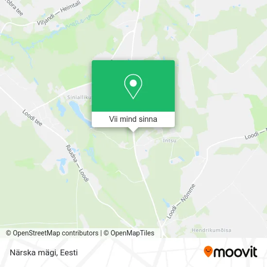 Närska mägi kaart