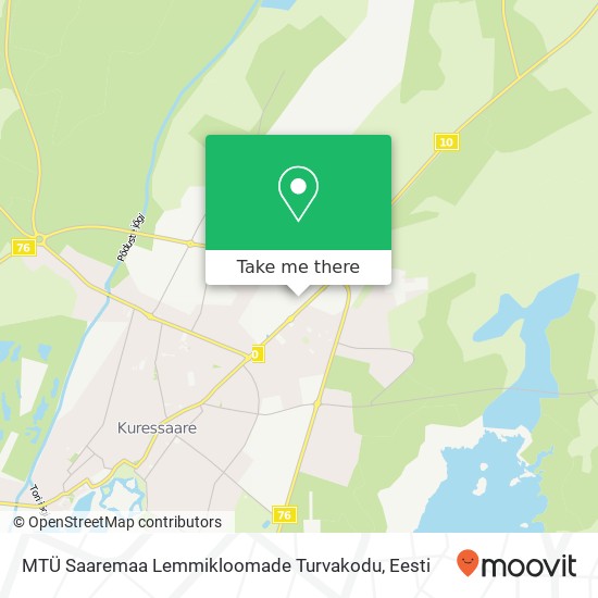 MTÜ Saaremaa Lemmikloomade Turvakodu kaart