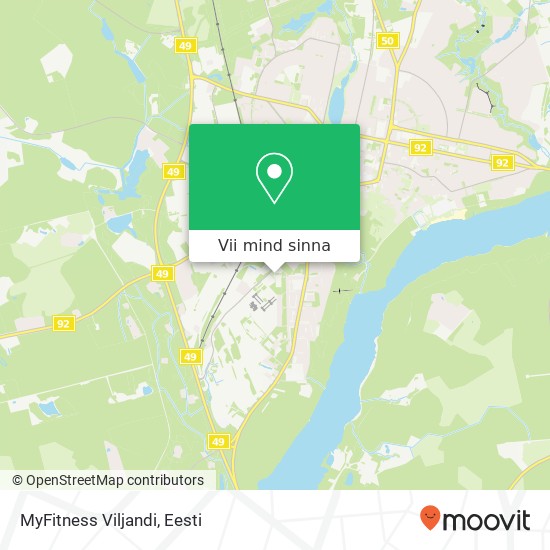 MyFitness Viljandi kaart