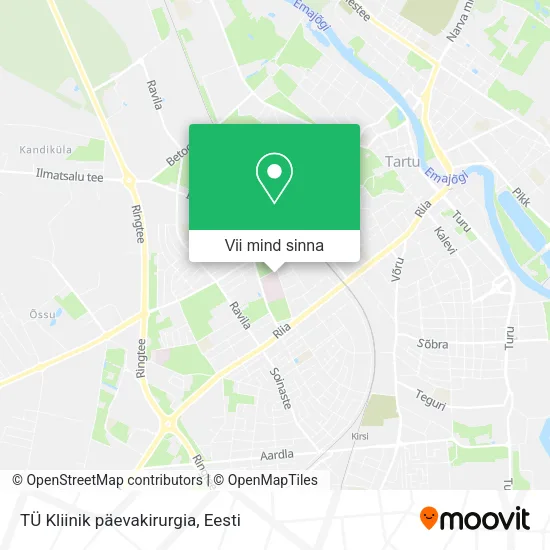 TÜ Kliinik päevakirurgia kaart