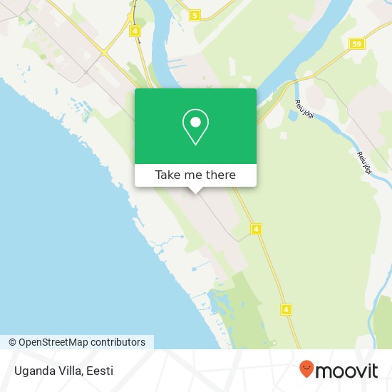 Uganda Villa kaart