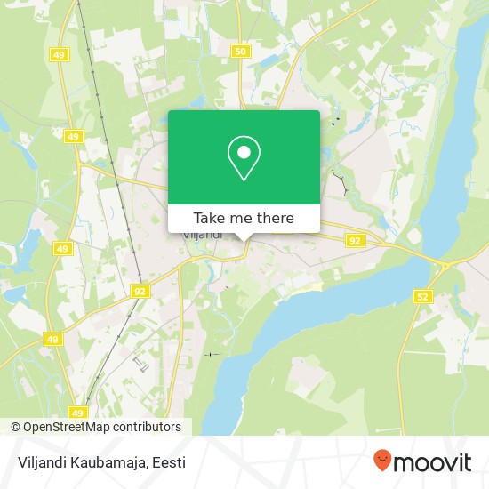 Viljandi Kaubamaja kaart