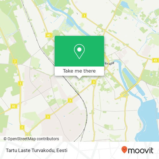 Tartu Laste Turvakodu kaart