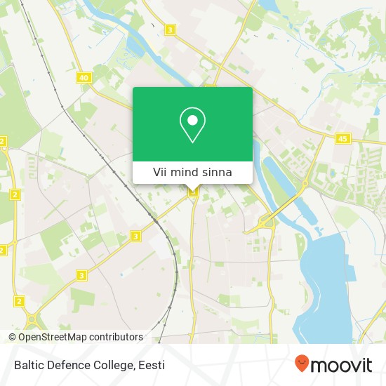 Baltic Defence College kaart