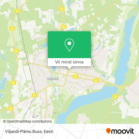 Viljandi-Pärnu Buss kaart
