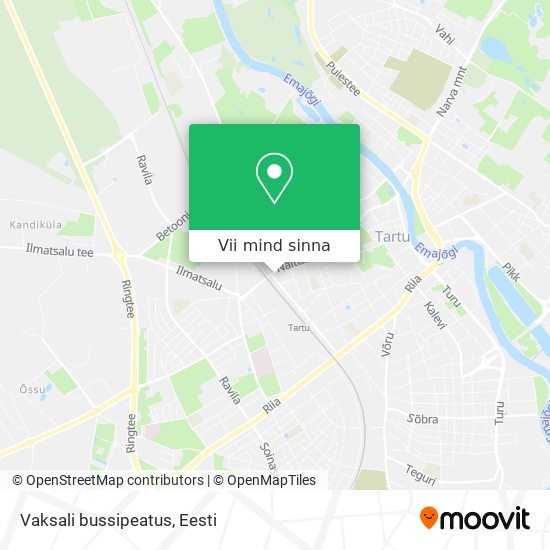 Vaksali bussipeatus kaart