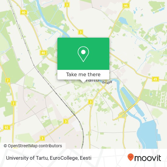 University of Tartu, EuroCollege kaart