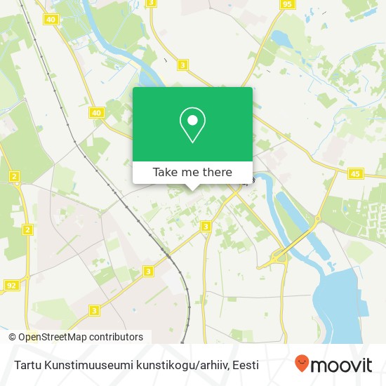 Tartu Kunstimuuseumi kunstikogu / arhiiv kaart