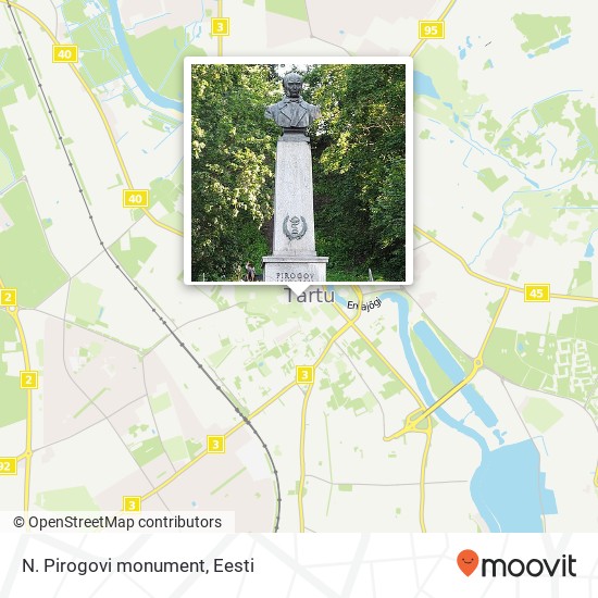 N. Pirogovi monument kaart