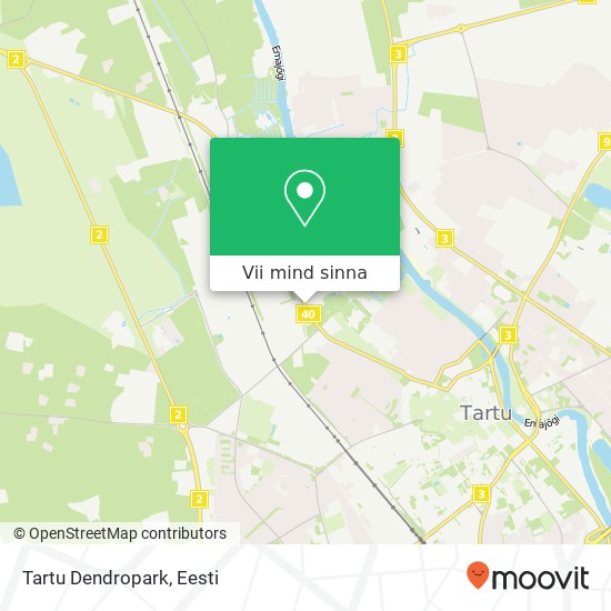 Tartu Dendropark kaart