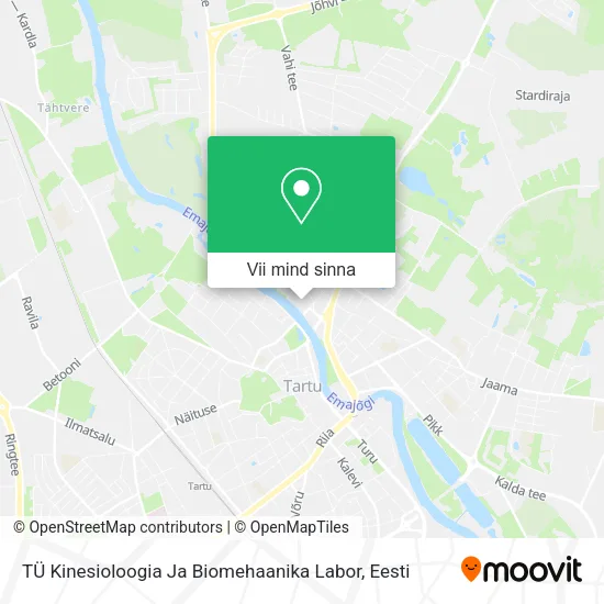 TÜ Kinesioloogia Ja Biomehaanika Labor kaart